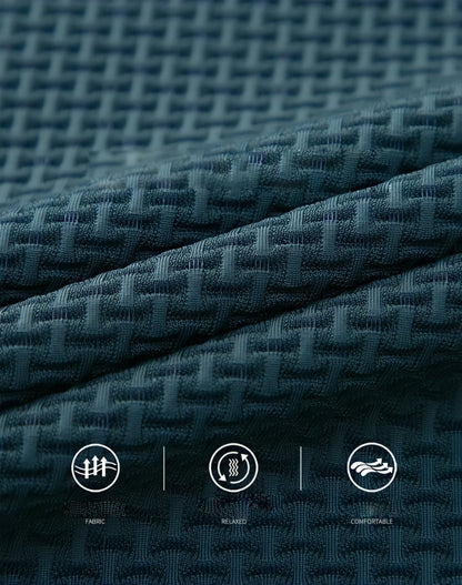 Hochwertiges Texturiertes Slim Fit Polo-Shirt