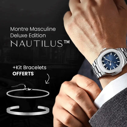 Herren Luxe Nautilus™ Uhr mit kostenlosem Armband-Kit – Ein echtes Schnäppchen!