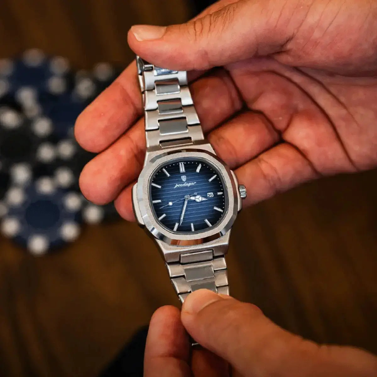 Herren Luxe Nautilus™ Uhr mit kostenlosem Armband-Kit – Ein echtes Schnäppchen!