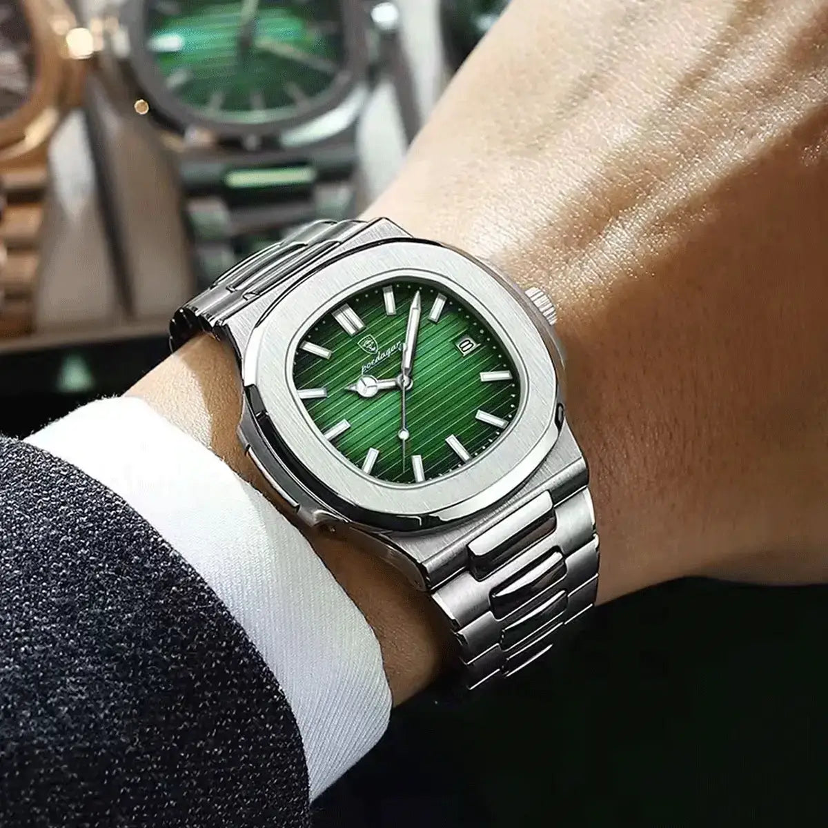 Herren Luxe Nautilus™ Uhr mit kostenlosem Armband-Kit – Ein echtes Schnäppchen!