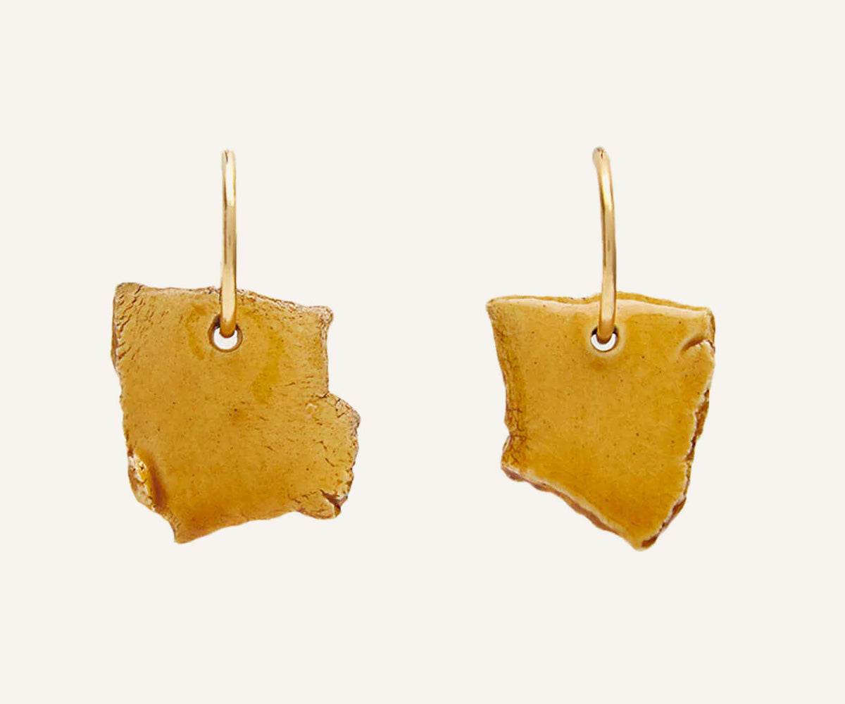 Asymmetrische Bits Creolen in Grün